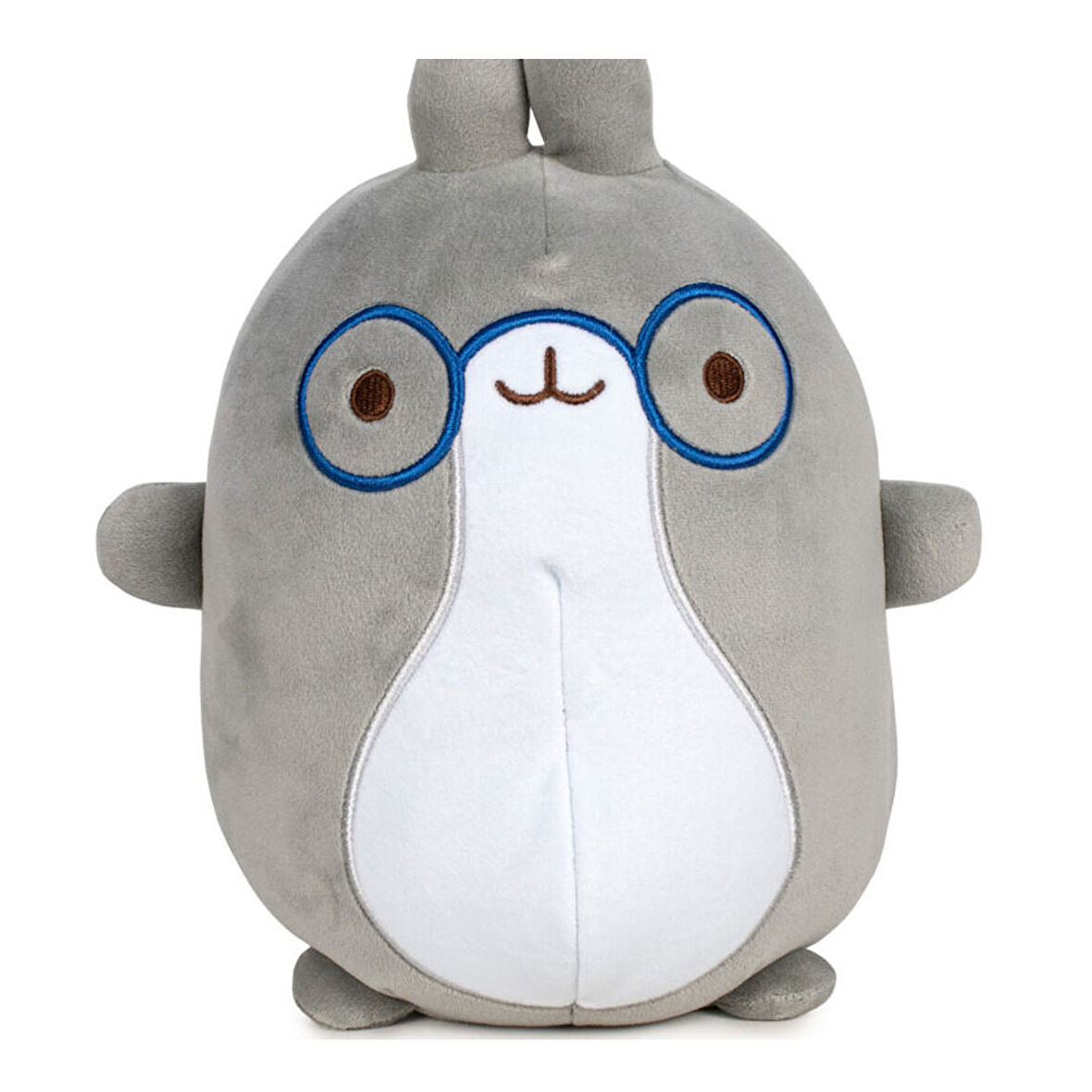 Molang Wave1+Wave2 23 cm Pelüş Gri Gözlüklü Pinco