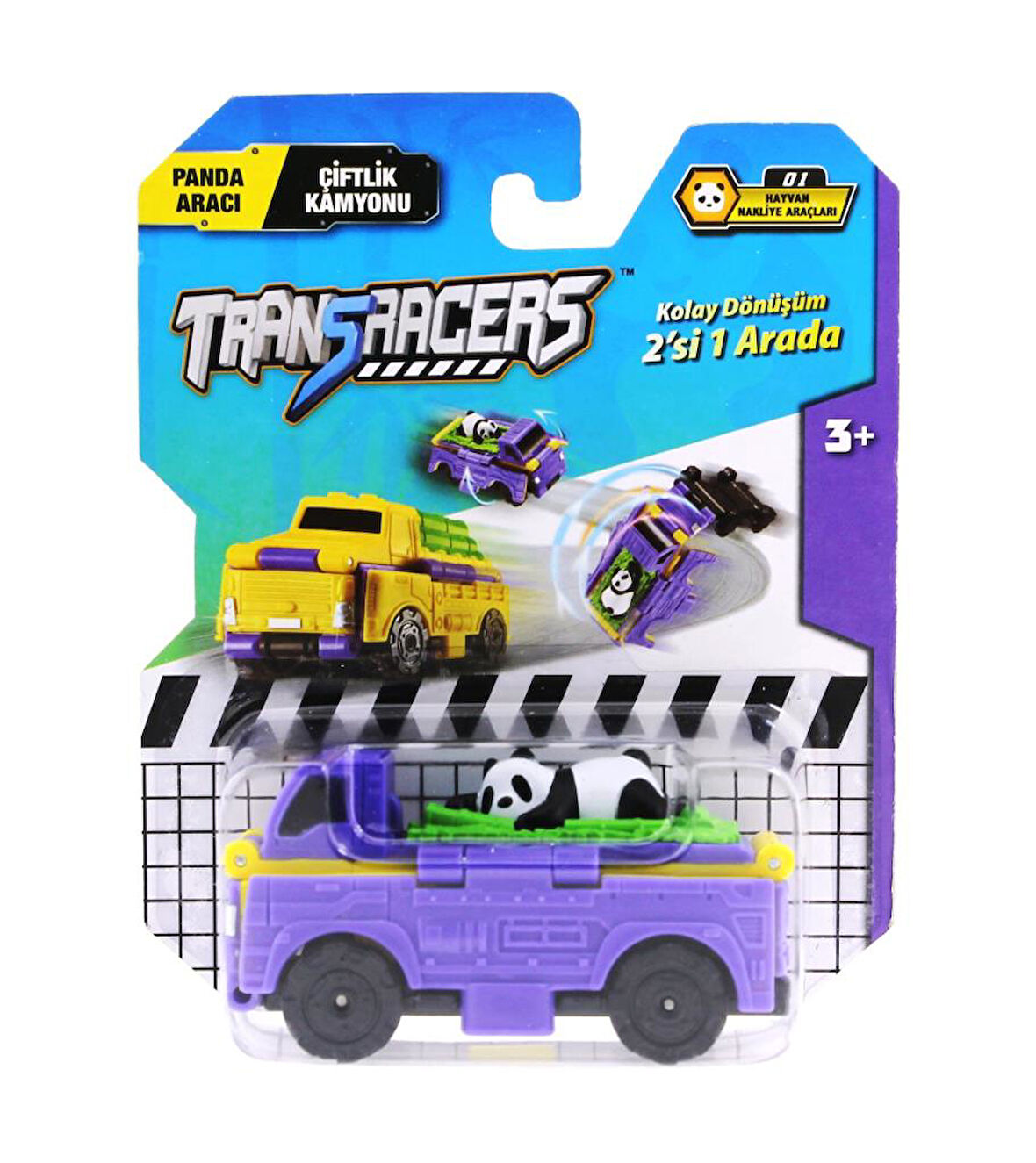Transracers Dönüşen Araçlar Panda Aracı / Çiftlik Kamyonu