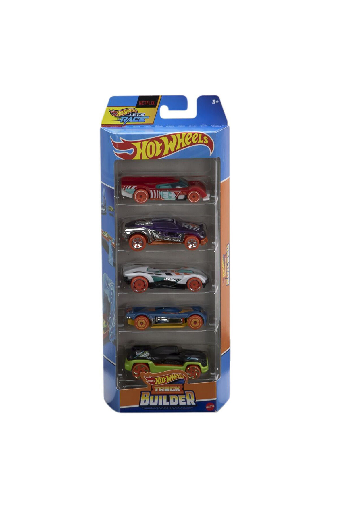 Beşli Araba Seti Hotwheels Track Builder HTV52