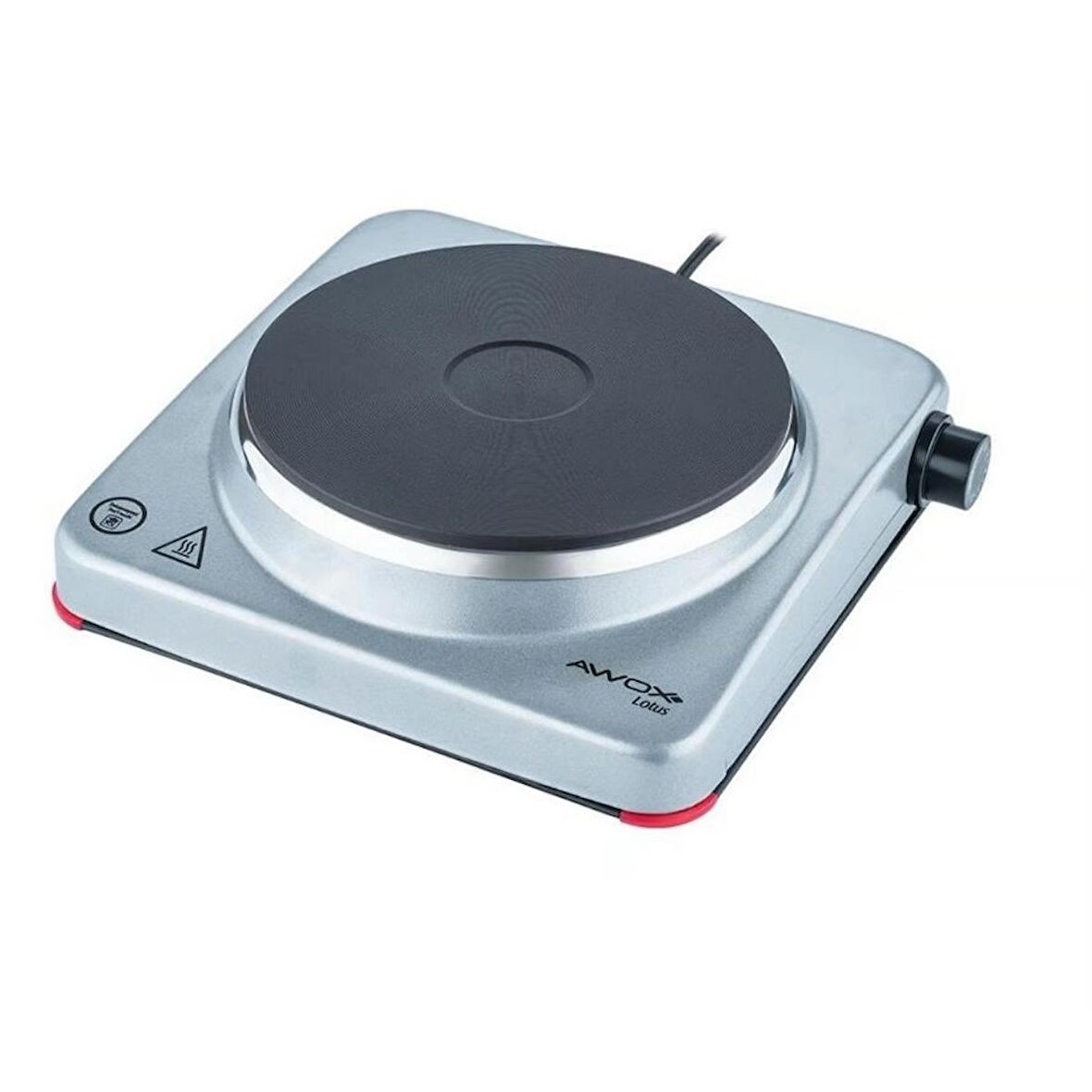 Awox Lotus Gri Tekli Elektrikli Set Üstü Ocak