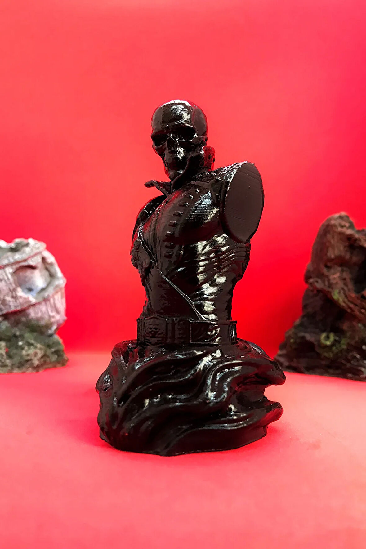 Hayalet Sürücü Ghost Rider Büst 10cm - Siyah