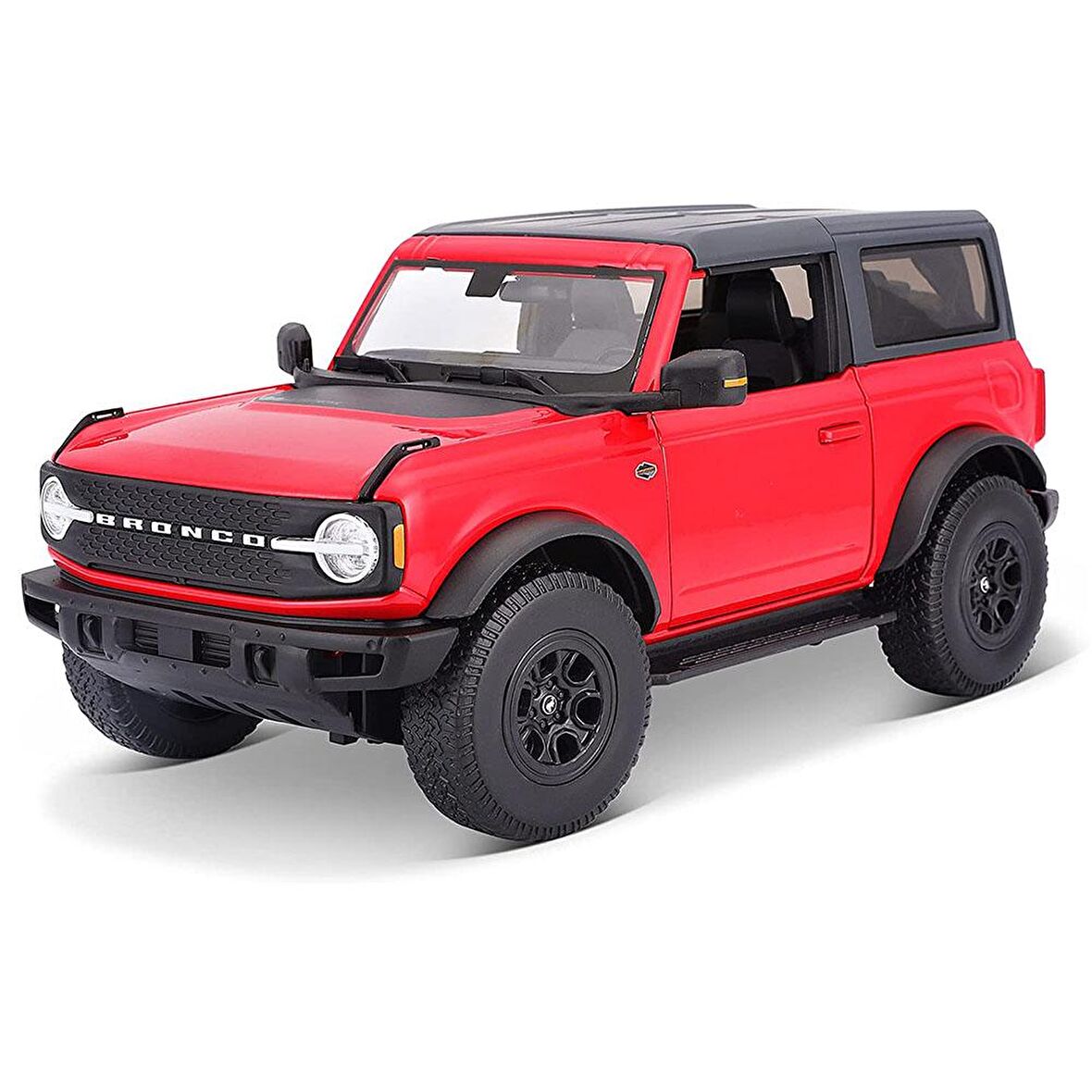 Maisto 1:18 2021 Ford Bronco Wildtrak Model Araba - Kırmızı