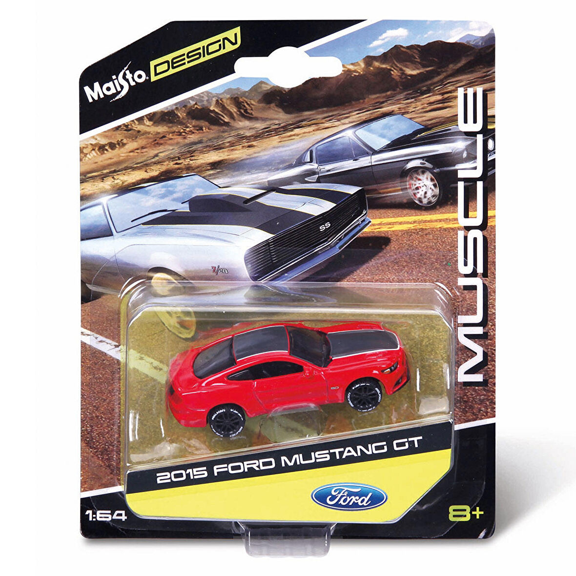 Maisto 2015 Mustang GT Oyuncak Araba 1:64 - Kırmızı