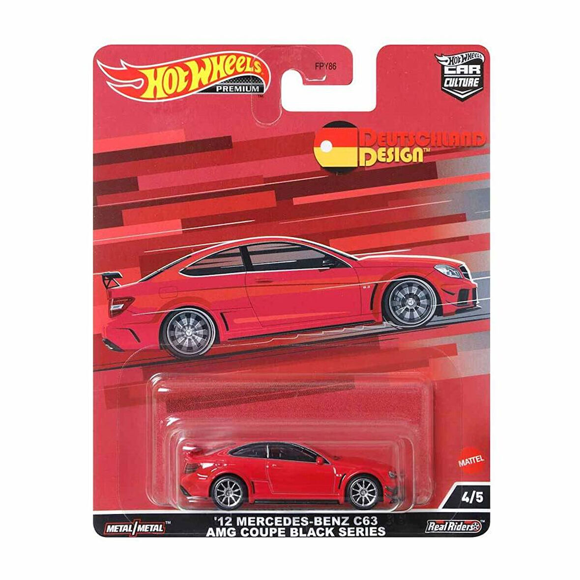 Hot Wheels Car Culture Premium - '12 Mercedes-Benz C63 AMG Coupe-HCJ79