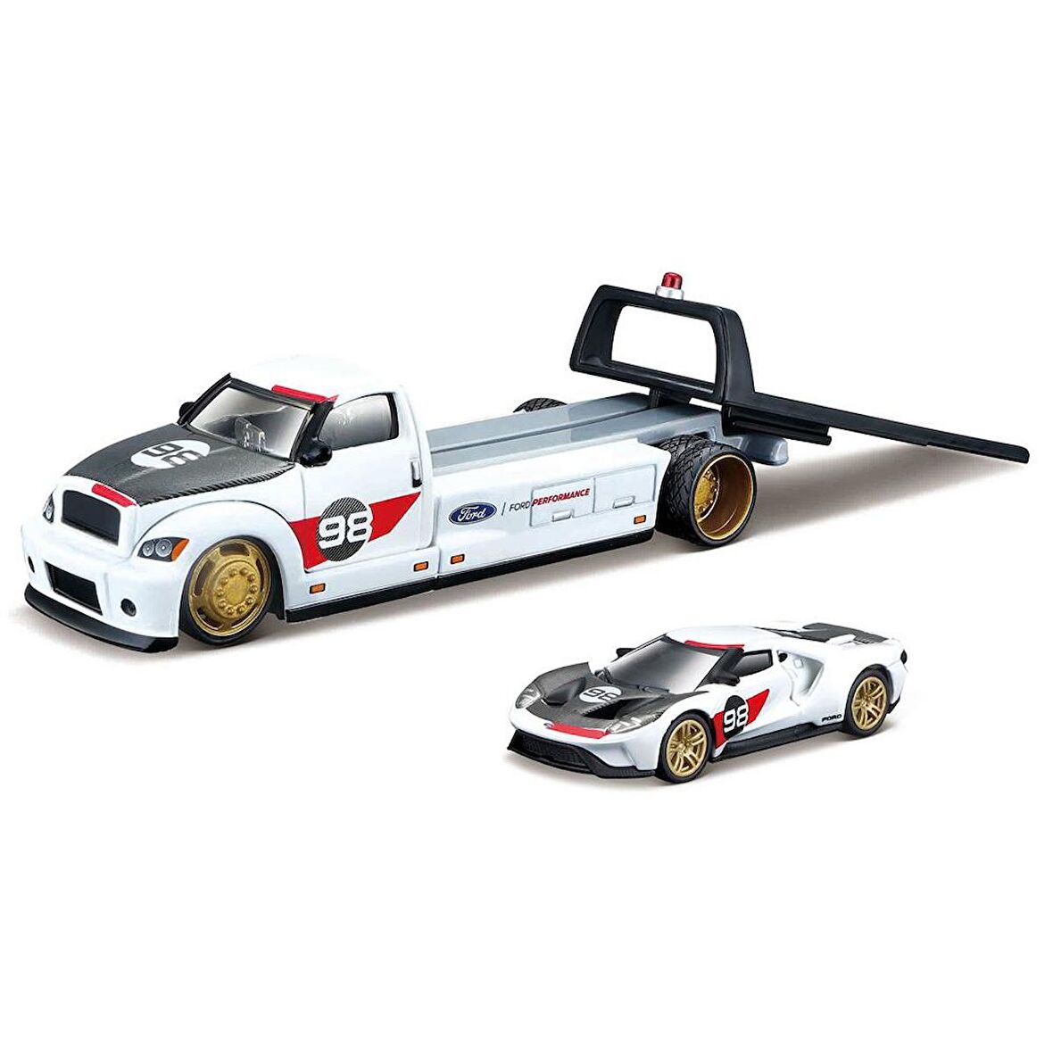 Maisto 2021 Ford GT Çekici ve Araç Set 1/64 59011