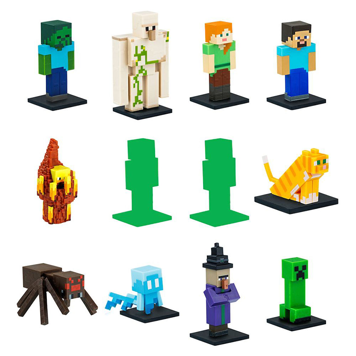 PMI Minecraft 3D Figür Toppeez 12'li Delüks Set Model 2