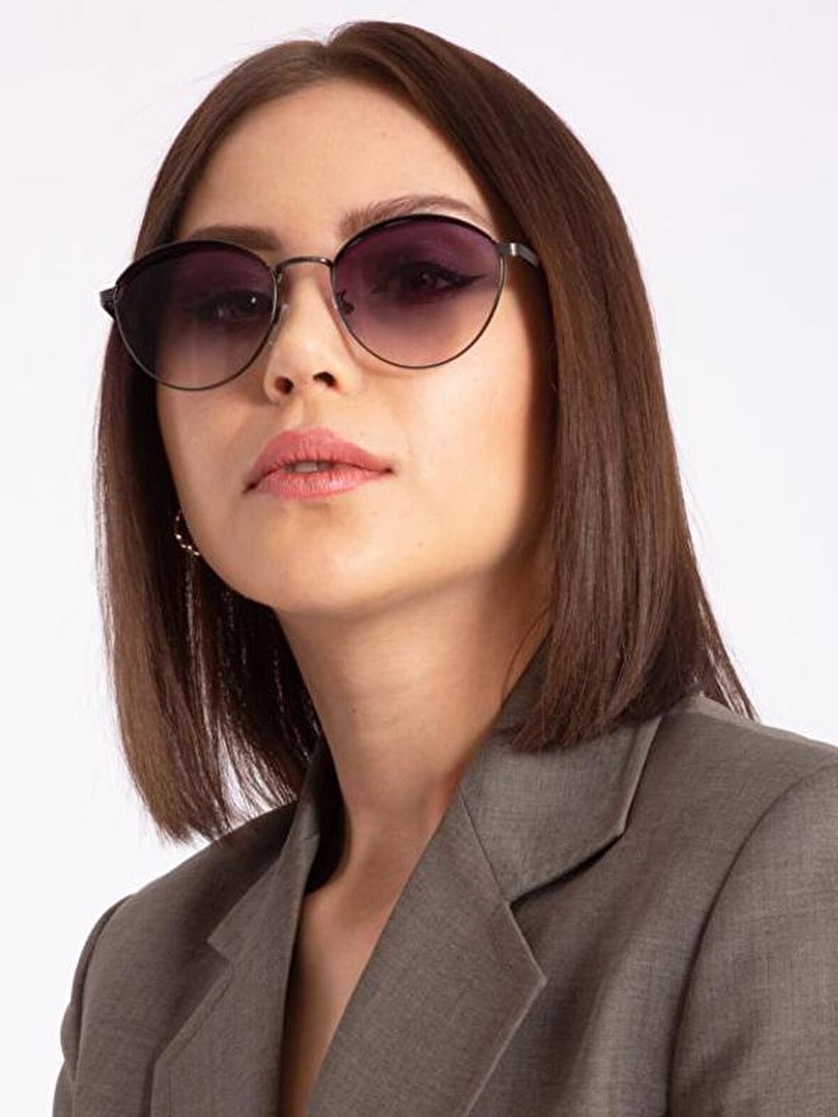 Capri Platin Kadın Güneş Gözlüğü