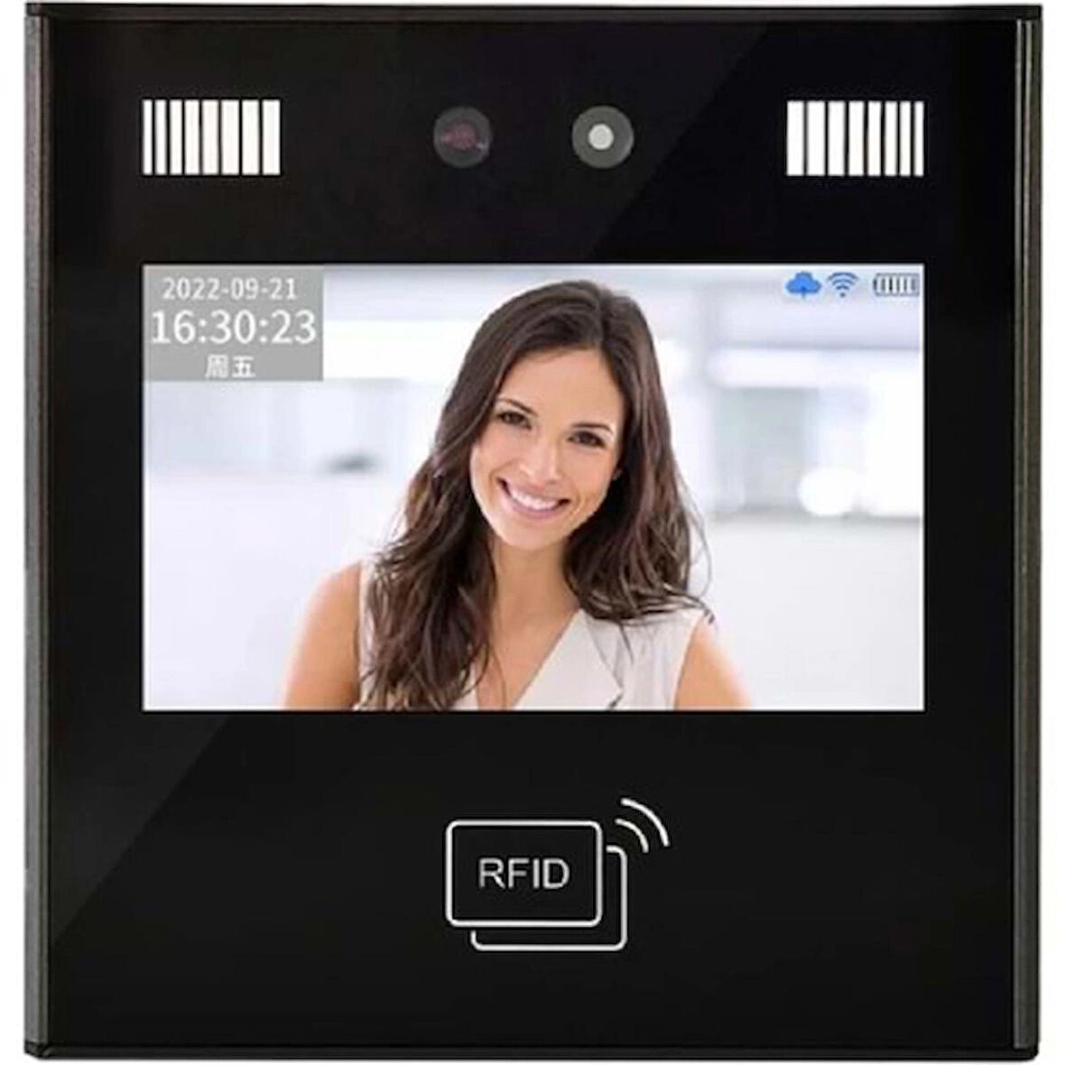 Wifi kablosuz Yüz Okuma Personel Takip Cihazı-Maaş Yazılımı-10 kart HEDİYELİ