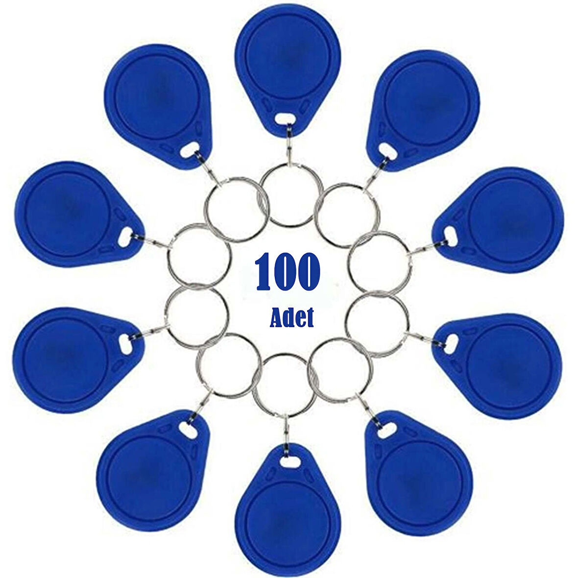 Anahtar Tip Proximityi 125 Khz Personel Kartı -100 Adet