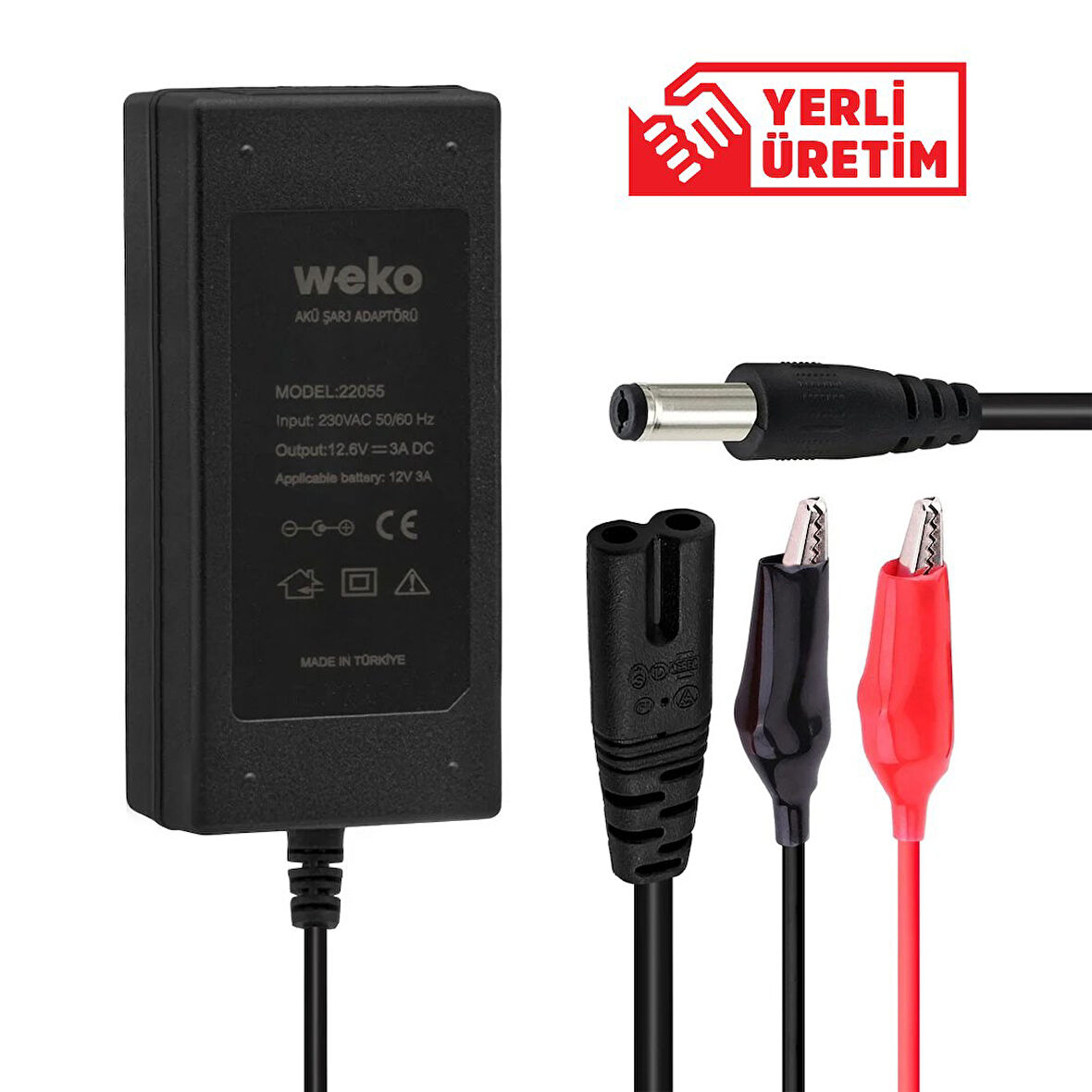 Weko 12.6 Volt 3 Amper Ledli Şarj Adaptörü