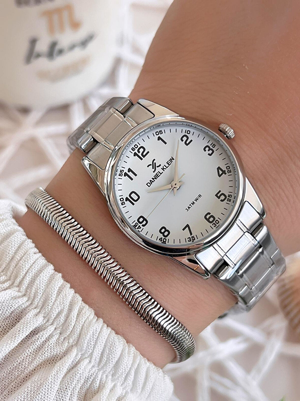 Daniel Klein Çelik Kordon 3 Atm Suya Dayanıklı Özel Tasarım Kadın Kol Saat+Bileklik VS.BLKT.0475