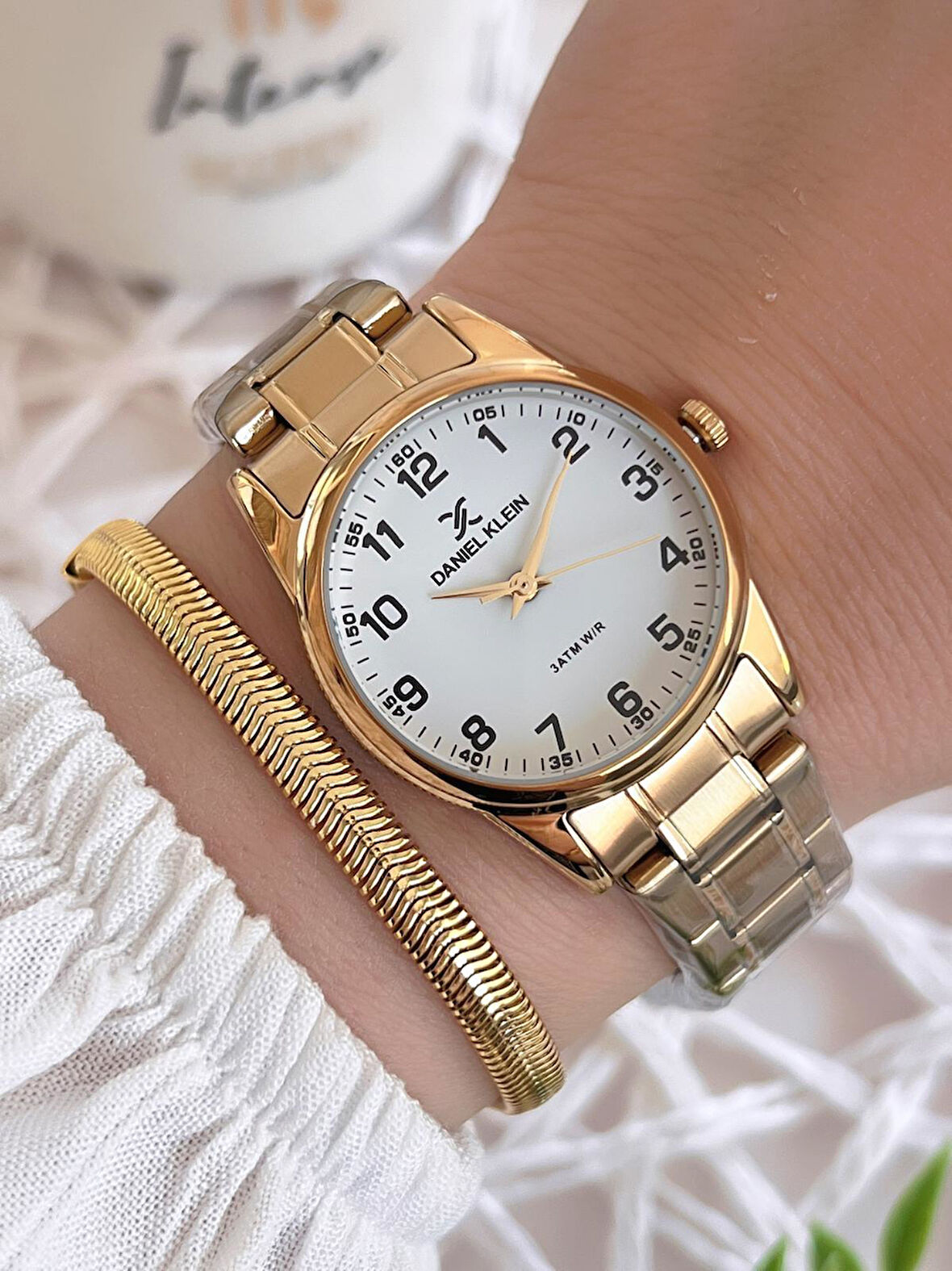 Daniel Klein Çelik Kordon 3 Atm Suya Dayanıklı Özel Tasarım Kadın Kol Saat+Bileklik VS.BLKT.0477