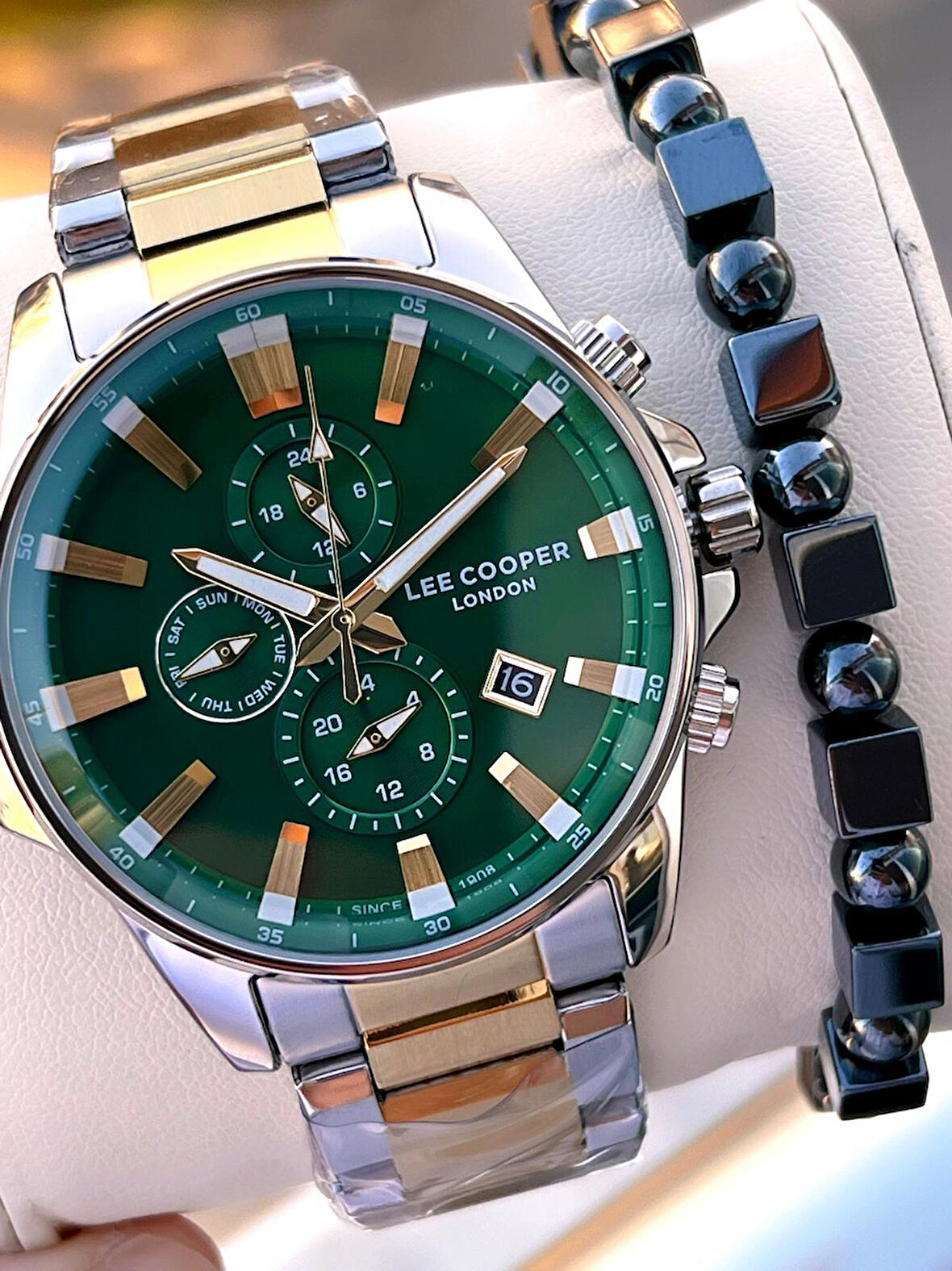 Lee Cooper 2 Yıl Garantili Suya Dayanıklı Çelik Kordon Renk Atma Yapmaz VS.BLKT.0622