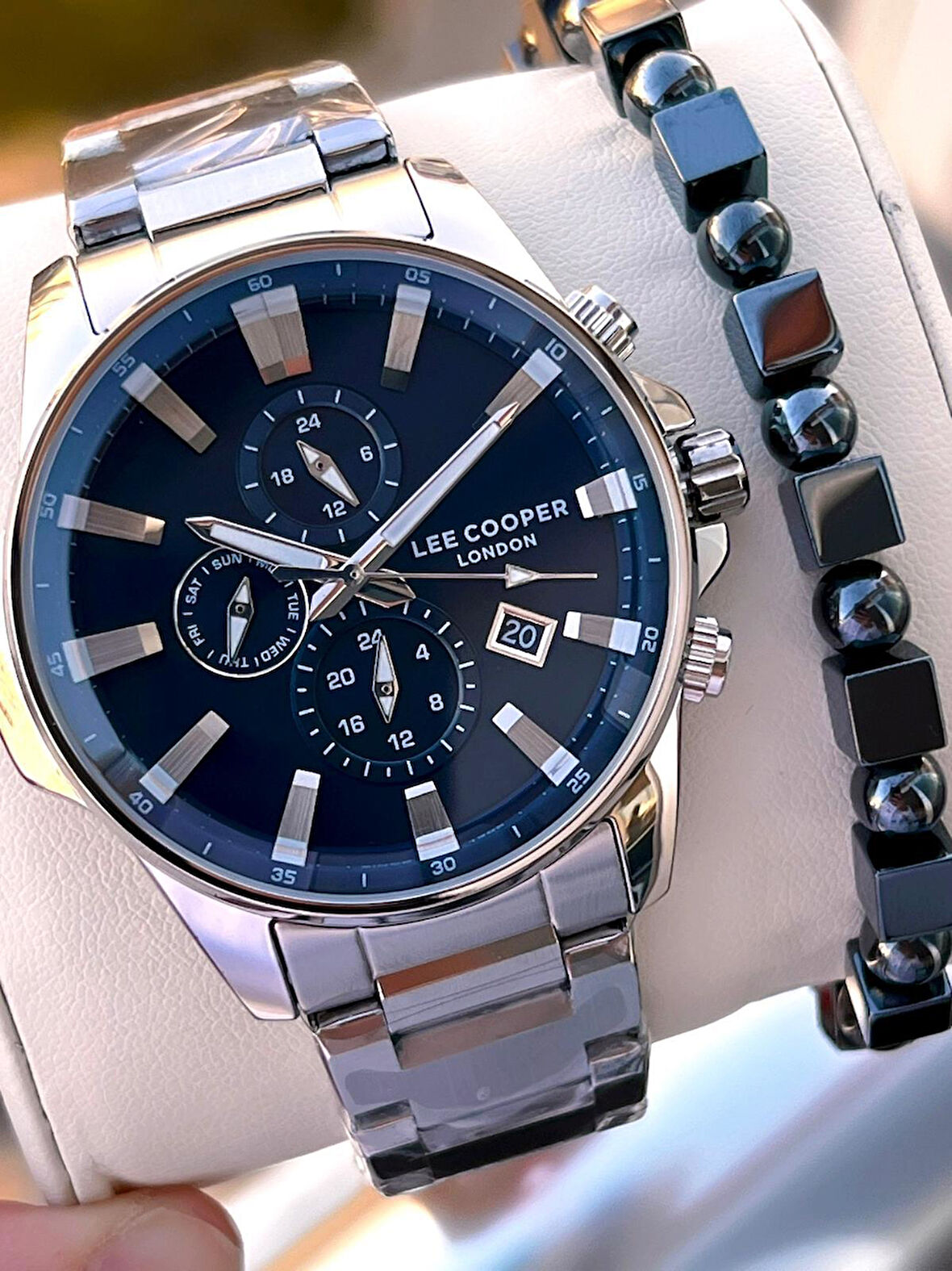 Lee Cooper 2 Yıl Garantili Suya Dayanıklı Çelik Kordon Renk Atma Yapmaz VS.BLKT.0623