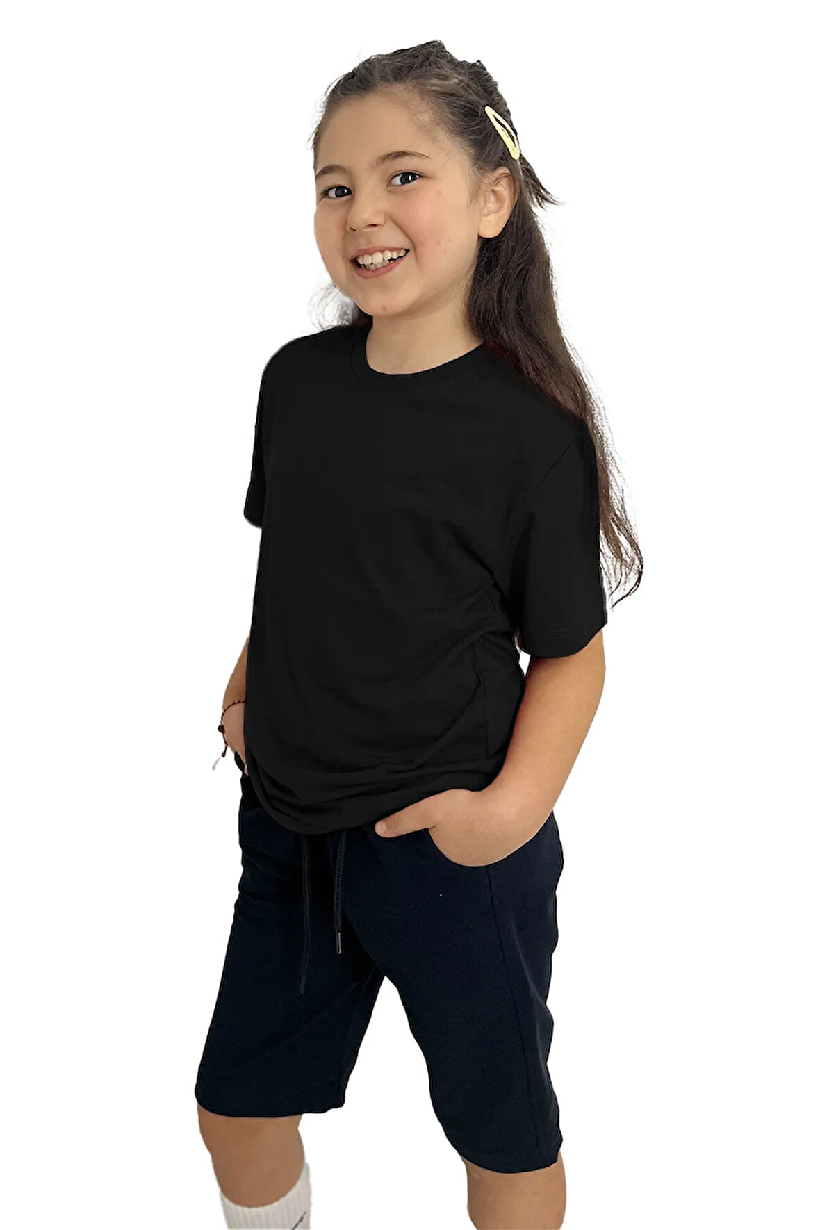Kız Çocuk Tişört ve Şort Takımı | %100 Pamuk, Şık ve Rahat
