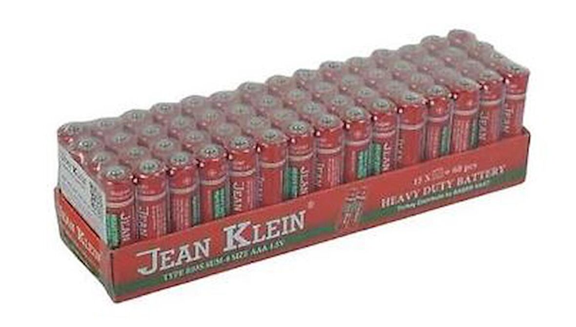 JEAN KLEIN AAA 1.5V İNCE KALEM PİL 60LI PAKET - KUMANDA PİLİ