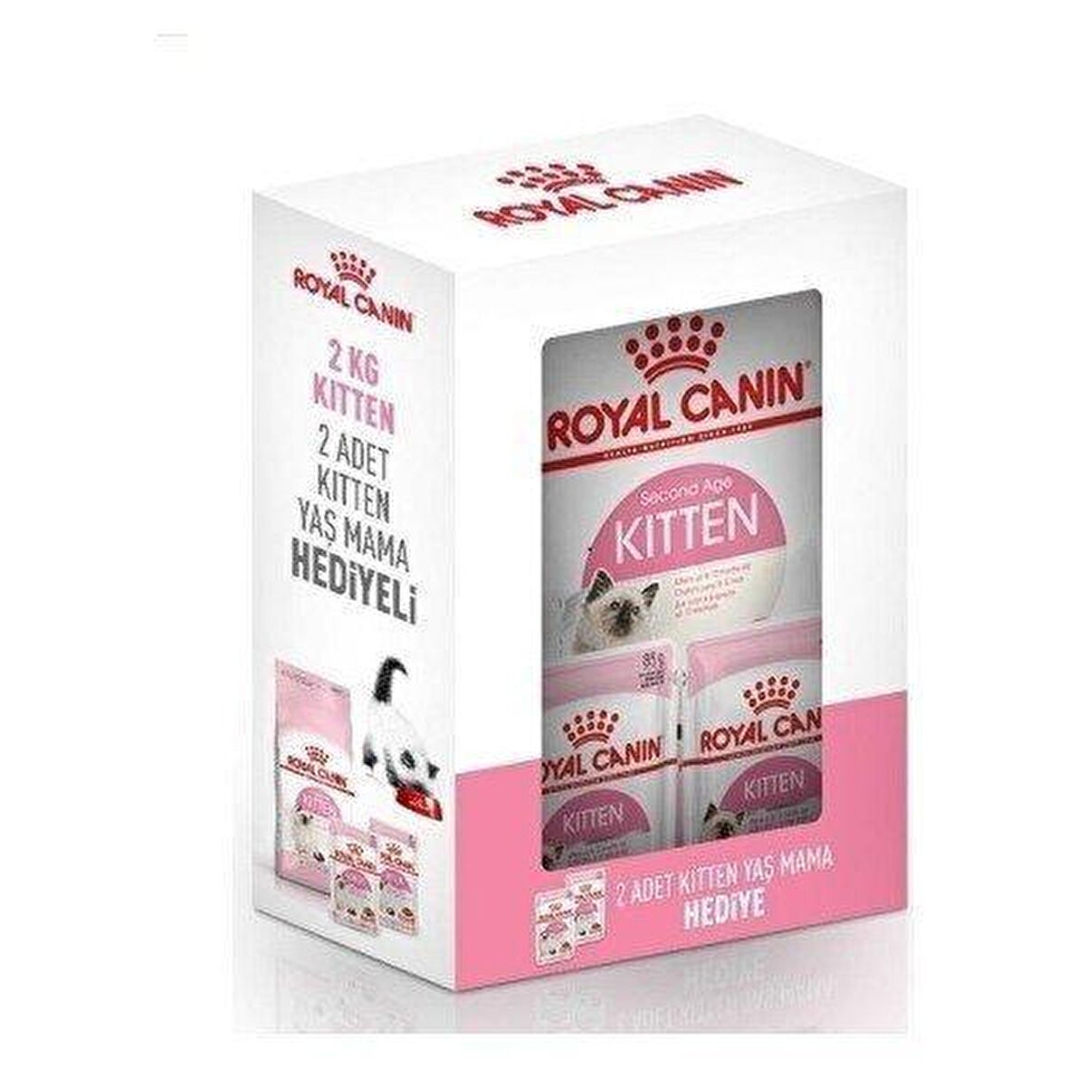 Royal Canin Kitten Yavru Kedi Maması 2 kg + 2 Kitten Gravy 85 gr Yaş Mama