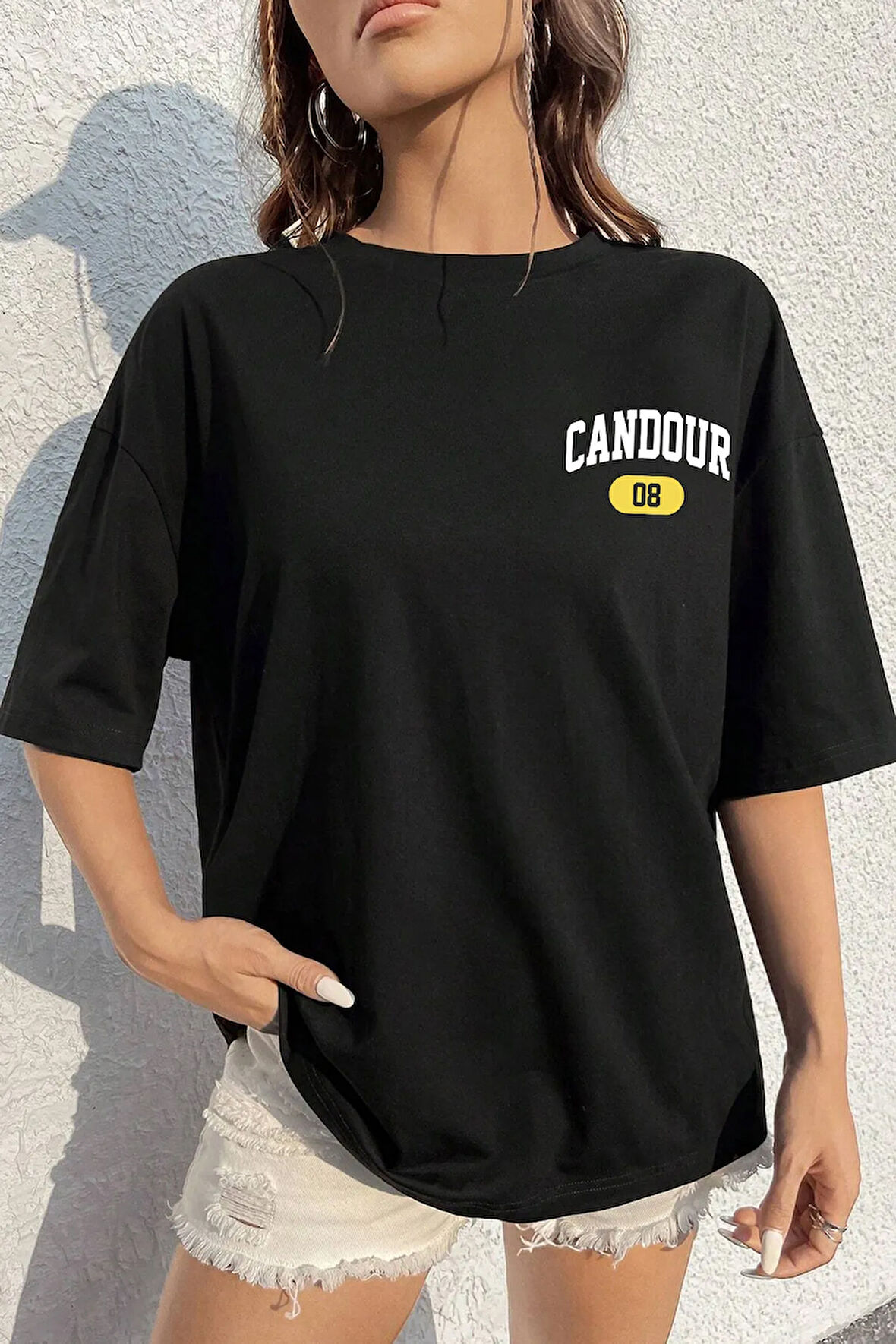 Unisex Candour 08 Baskılı Tasarım Tshirt