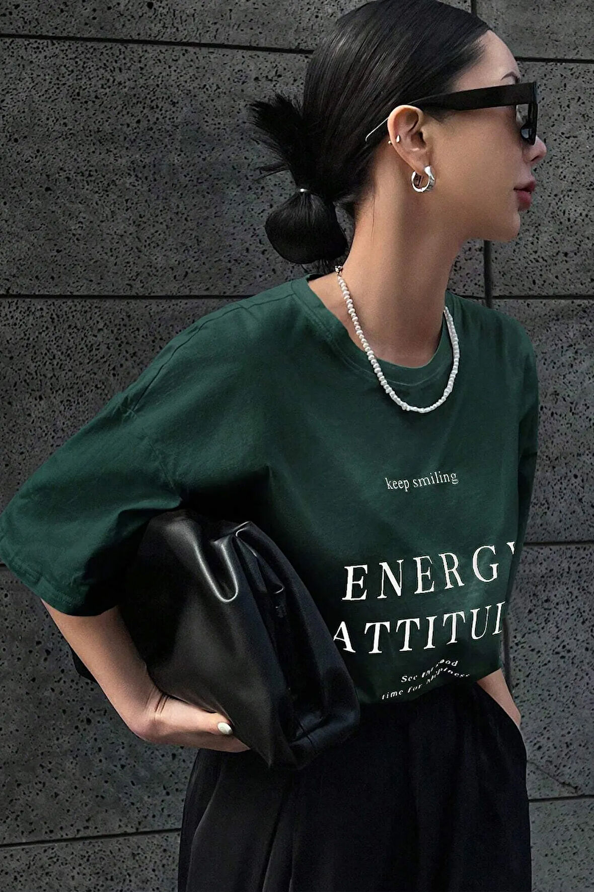 Unisex Energy Baskılı Tasarım Tshirt