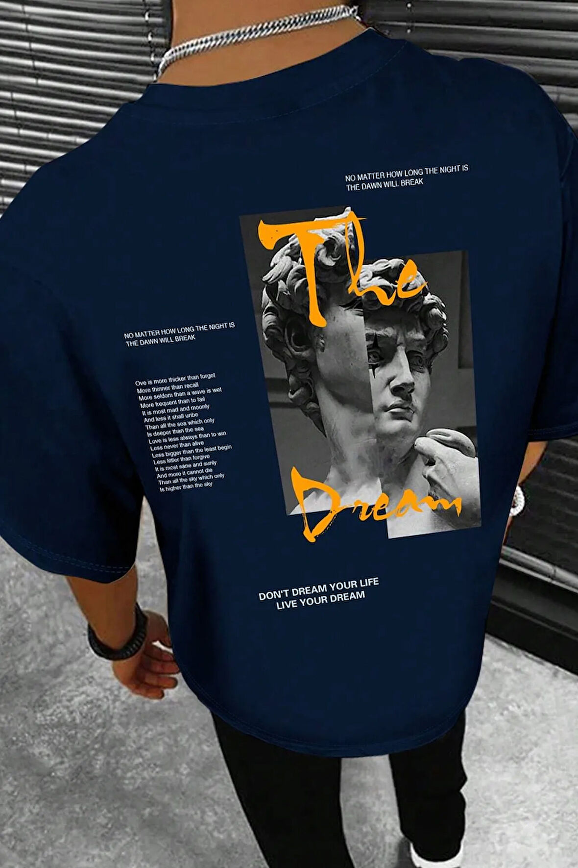 Unisex The Dream Baskılı Tasarım Tshirt