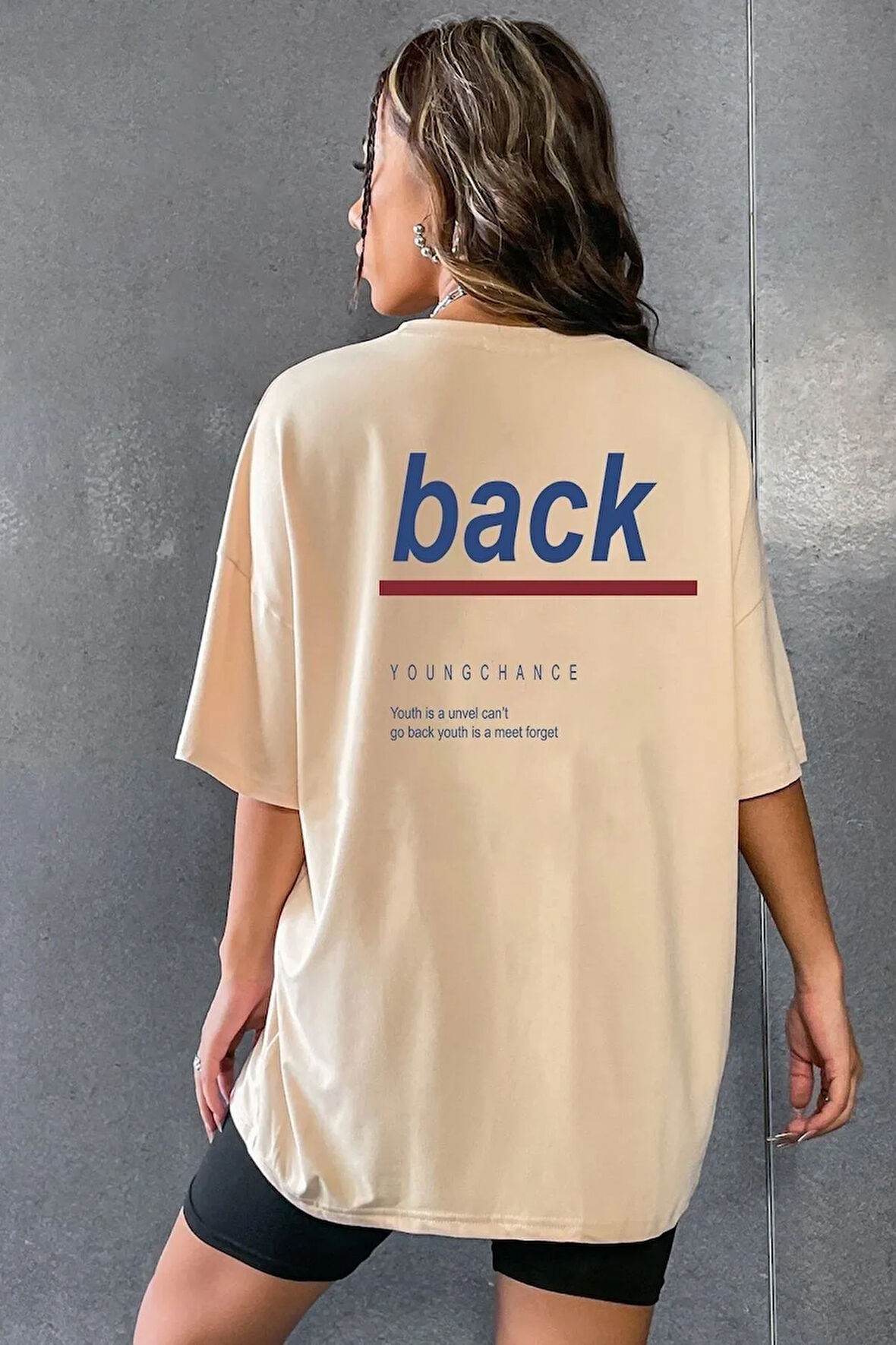 Unisex Back Baskılı Tasarım T-shirt
