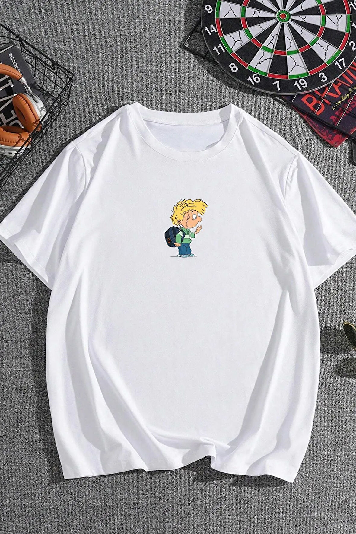 Unisex Cedric Üzümlü Kekim Baskılı Tasarım T-shirt
