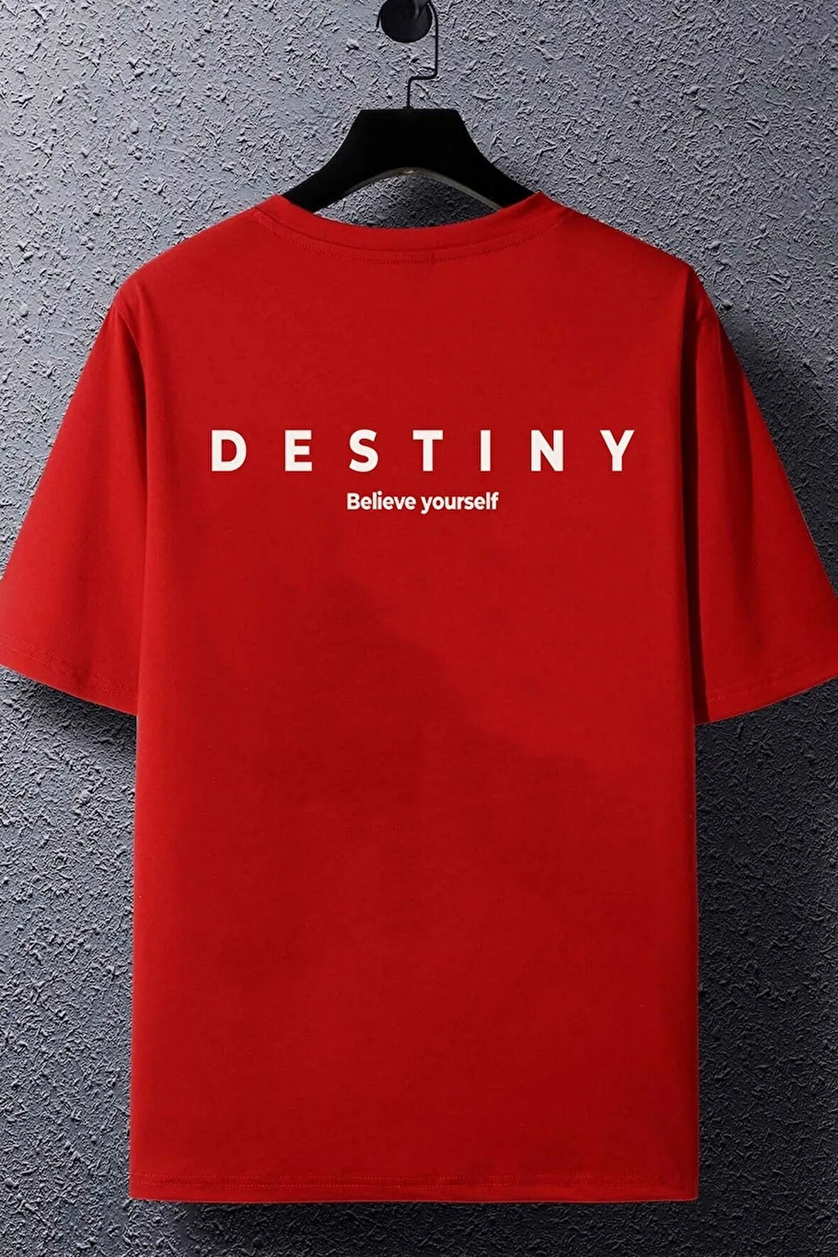 Unisex Destiny Baskılı Kısa Kol T-shirt