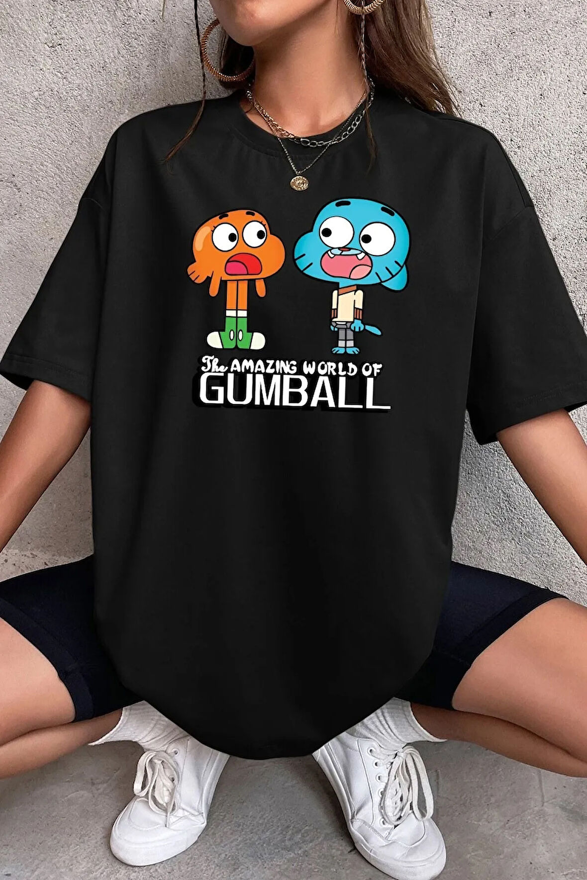 Unisex Gumball Baskılı Kısa Kol T-shirt
