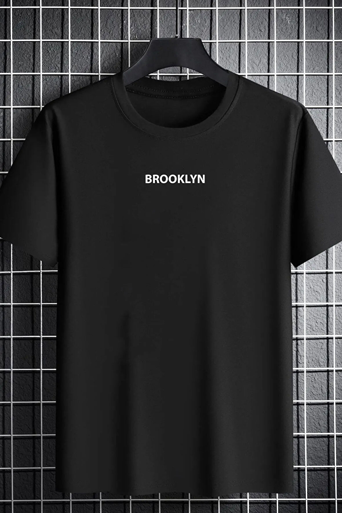 Unisex Brooklyn Baskılı Tasarım Tshirt