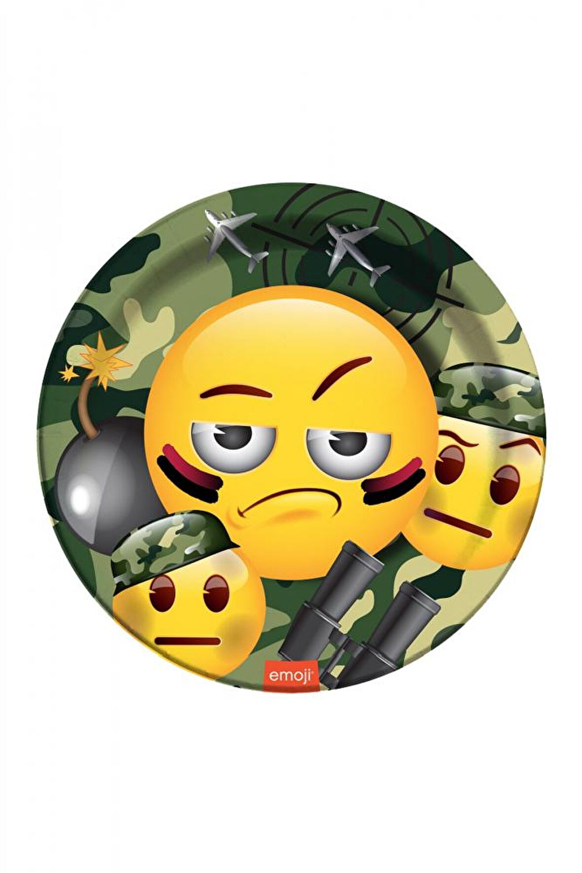 EMOJİ KAMUFLAJ TABAK 8'Lİ