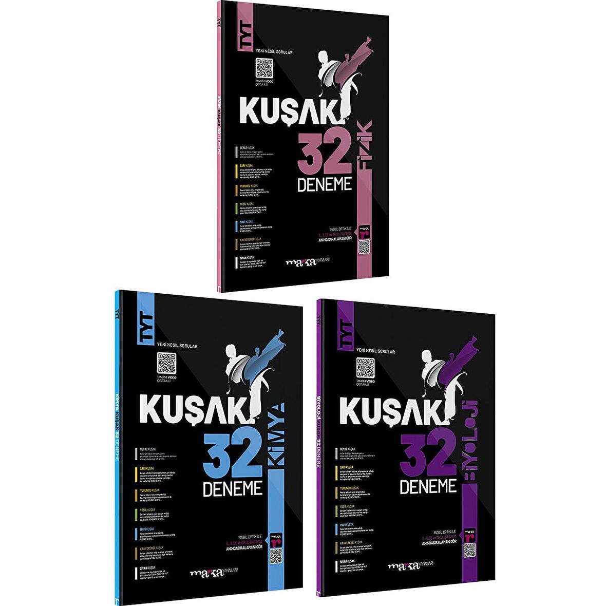 Marka Yayınları TYT Fizik Kimya Biyoloji Deneme Seti 3 Kitap