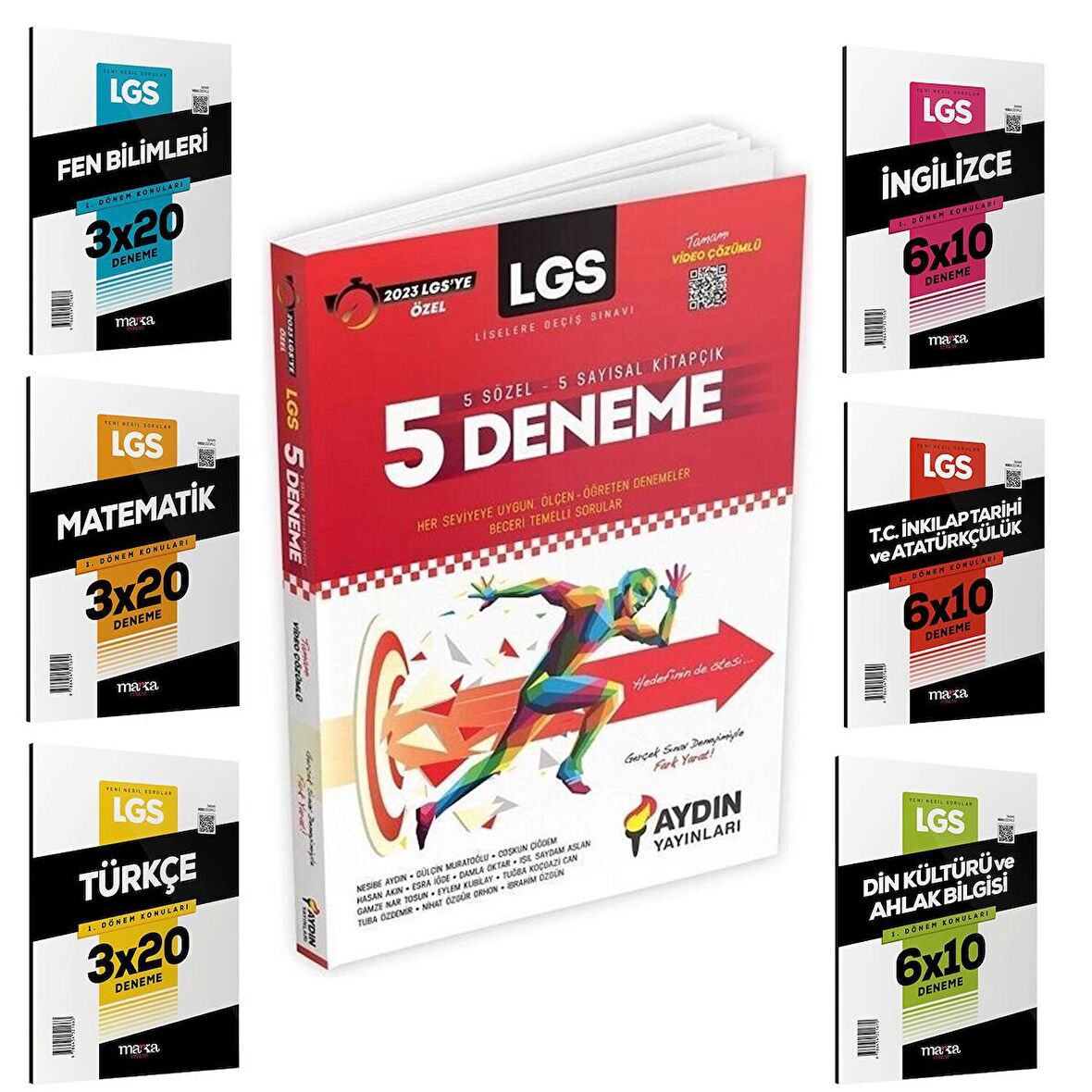 2023 LGS 1.Dönem Marka Deneme Paketi ve Aydın 5li Deneme