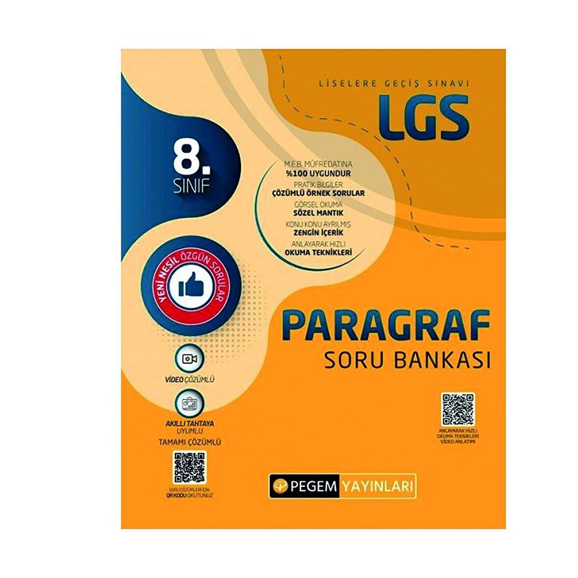 Pegem 8. Sınıf LGS Paragraf Soru Bankası