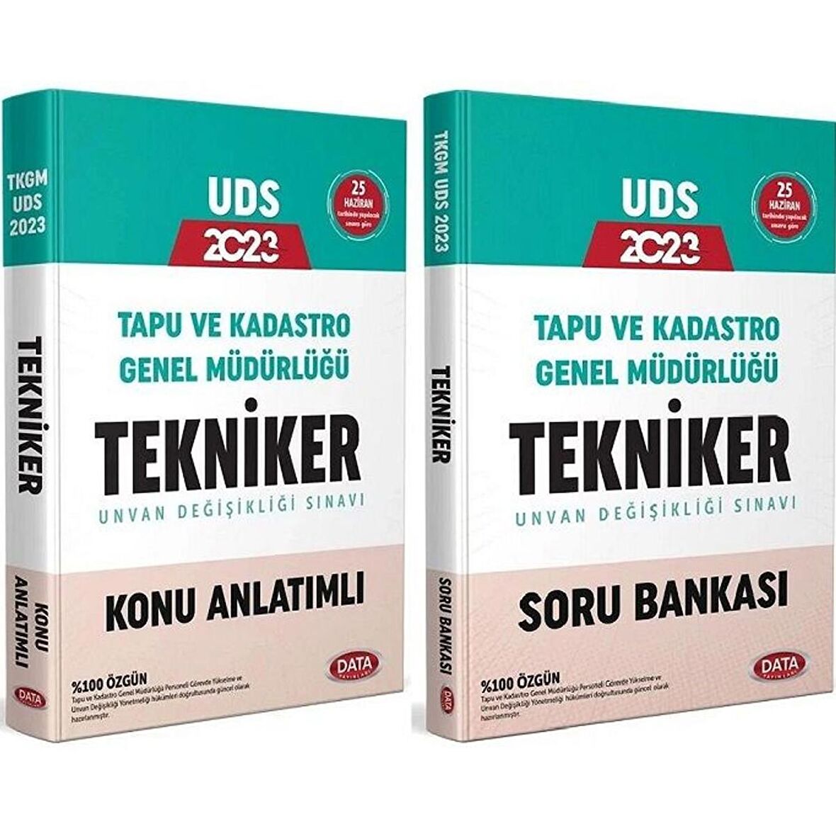 Data 2023 GYS UDS Tapu Kadastro Tekniker Konu + Soru 2 li Set Unvan Değişikliği Görevde Yükselme Data Yayınları