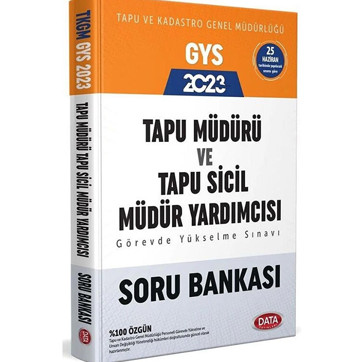 Data 2023 GYS Tapu Kadastro Tapu Müdürü ve Tapu Sicil Müdür Yardımcısı Soru Bankası Görevde Yükselme Data Yayınları