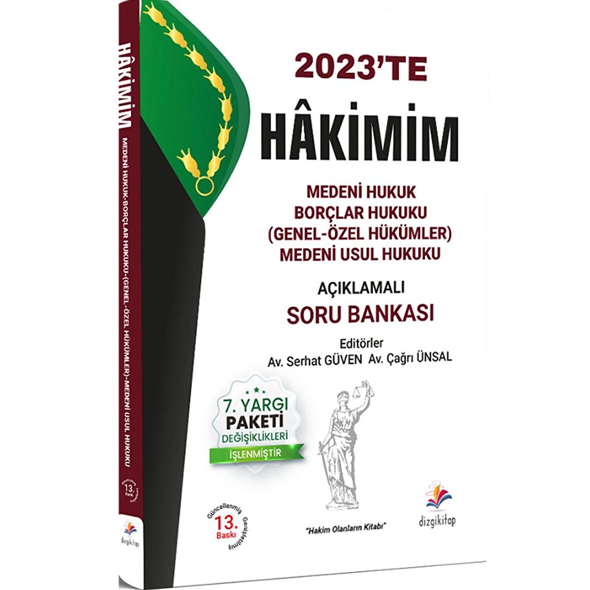 Dizgi 2023 Hakimim Hakimlik Medeni-Borçlar-Medeni Usul Hukuku Soru Bankası Çözümlü 13. Baskı Dizgi Kitap