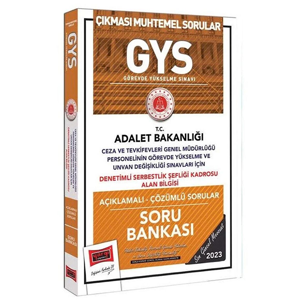 Yargı 2023 GYS Ceza ve Tevkifevleri Denetimli Serbestlik Şefliği Soru Bankası Görevde Yükselme Yargı Yayınları