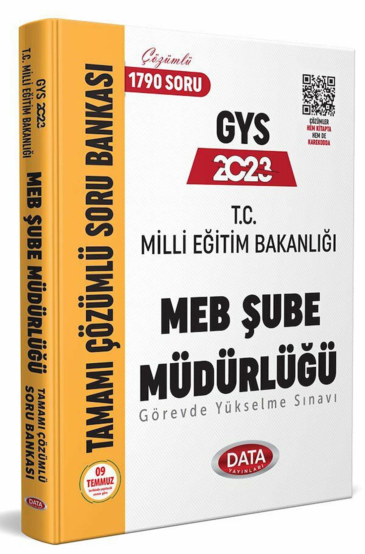 Data Yayınları 2023 Milli Eğitim Bakanlığı Şube Müdürlüğü Tamamı Çözümlü GYS Soru Bankası