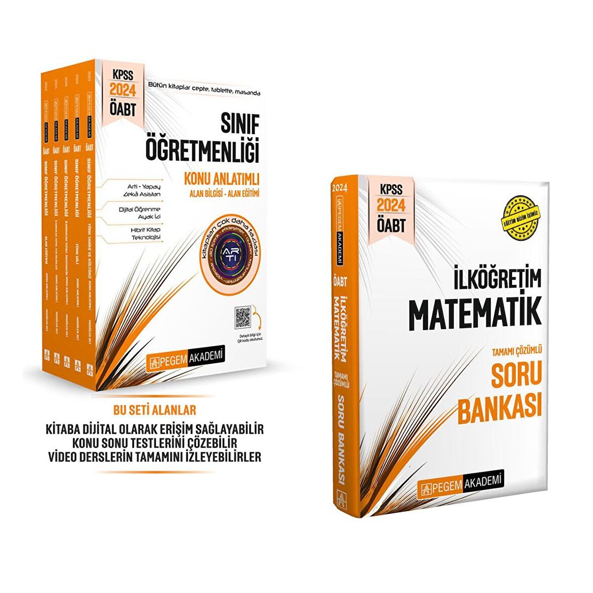 Pegem 2024 KPSS ÖABT Sınıf Öğretmenliği Konu Anlatımlı (5 Kitap) ve Soru Bankası 2'li Set