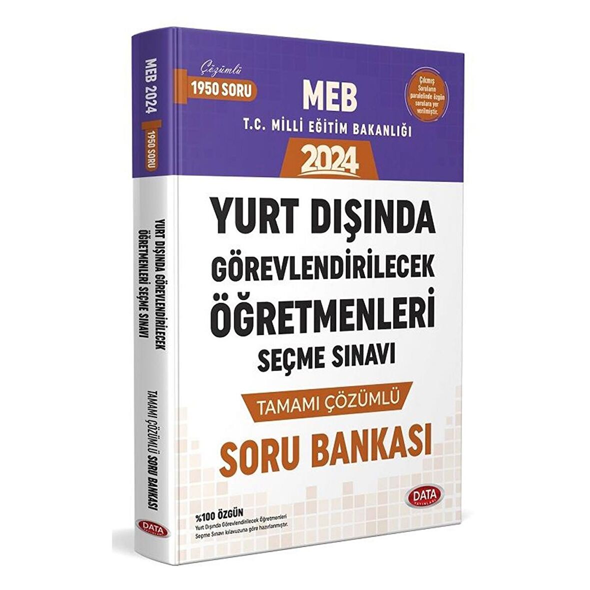 Data 2024 MEB Yurt Dışında Görevlendirilecek Öğretmenleri Seçme Sınavı Soru Bankası Çözümlü Data Yayınları