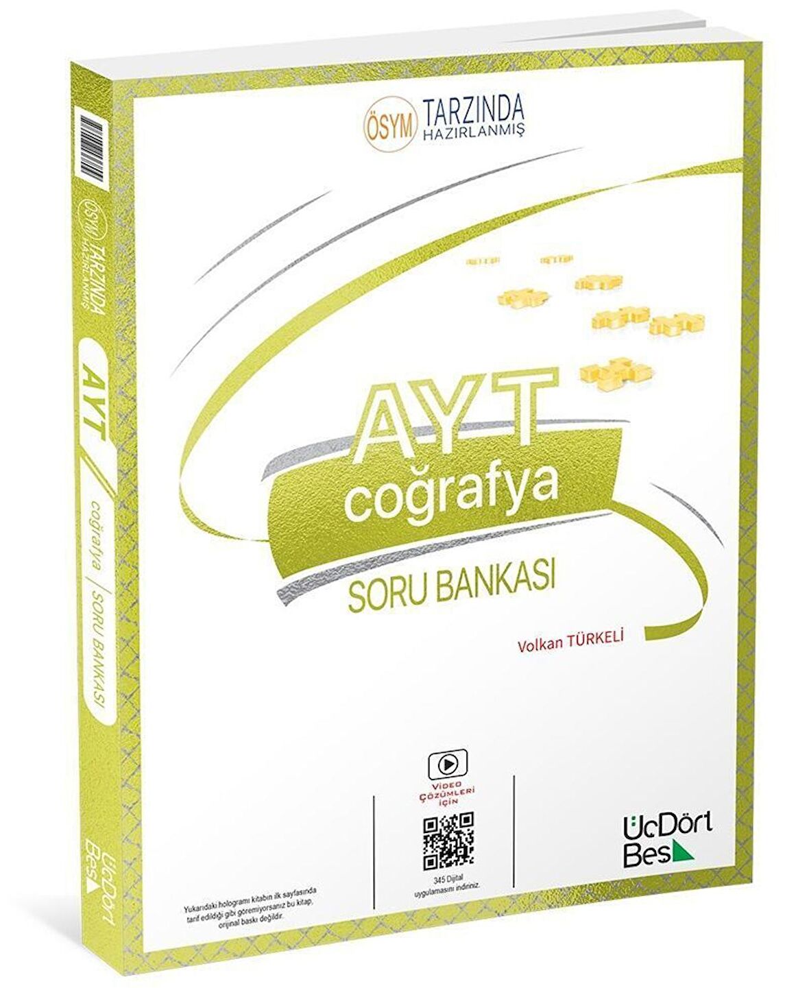 ÜçDörtBeş Yayınları AYT Coğrafya Soru Bankası