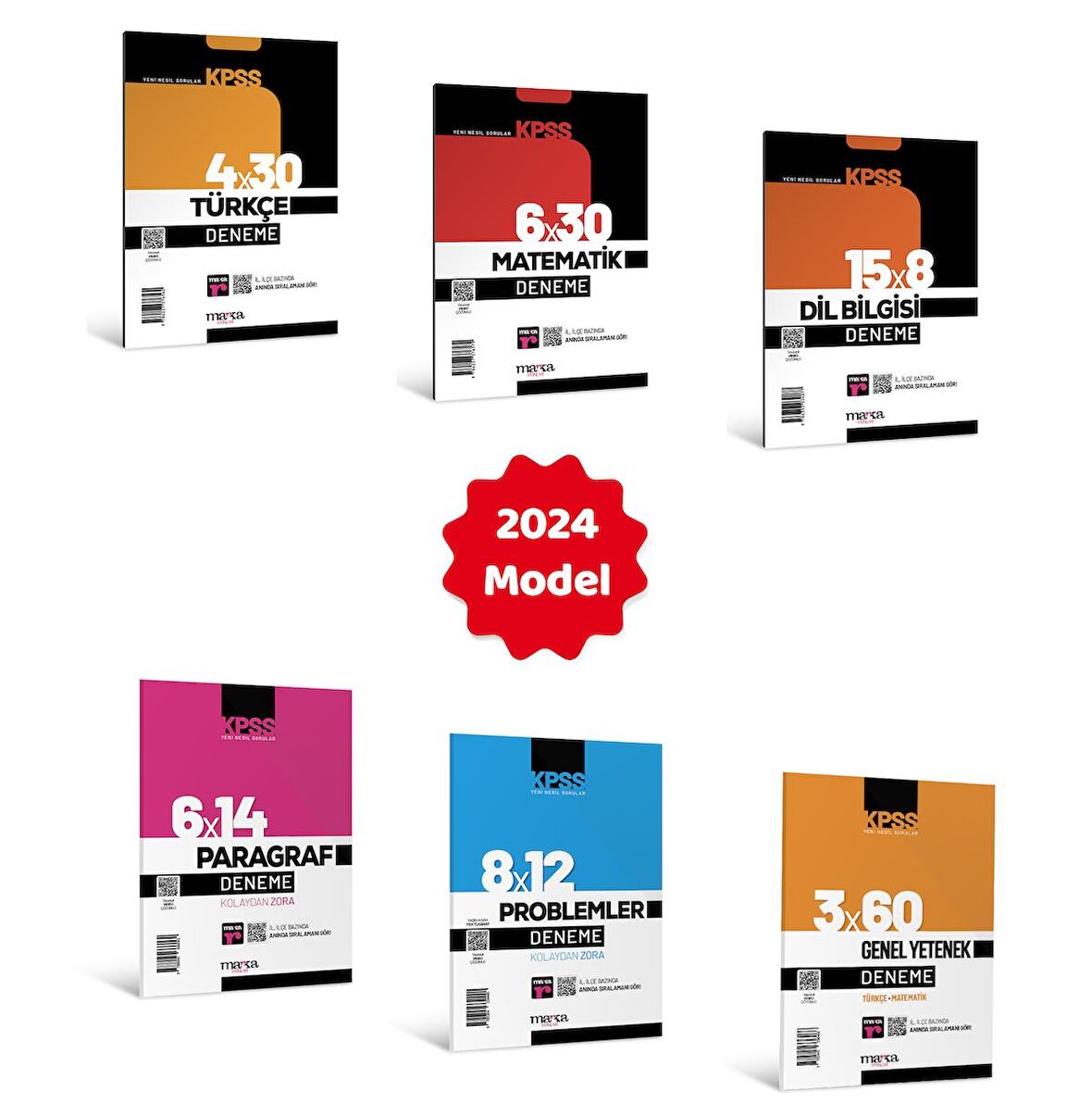 2024 KPSS Genel Yetenek Deneme Sınavı Seti Tamamı Video Çözümlü 6 Parça