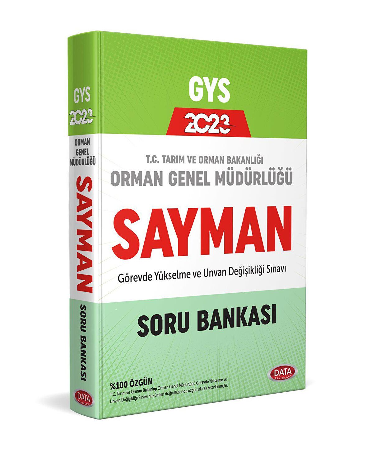 2023 Data GYS Orman Genel Müdürlüğü Sayman Görevde Yükselme Sınavı Soru Bankası