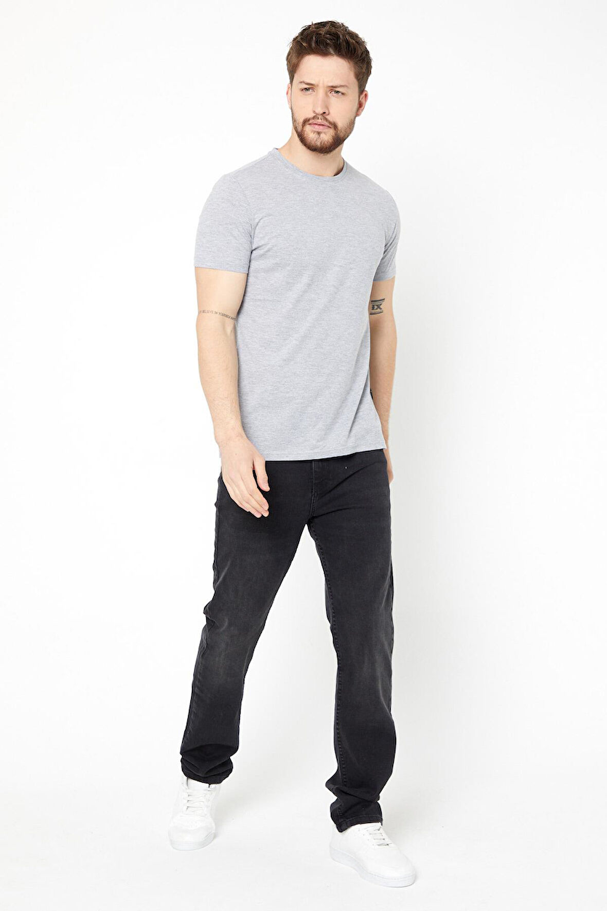 Erkek Çok Renkli T- Shirt Regular Fit Rahat Kesim Bisiklet Yaka Basic Tişört 