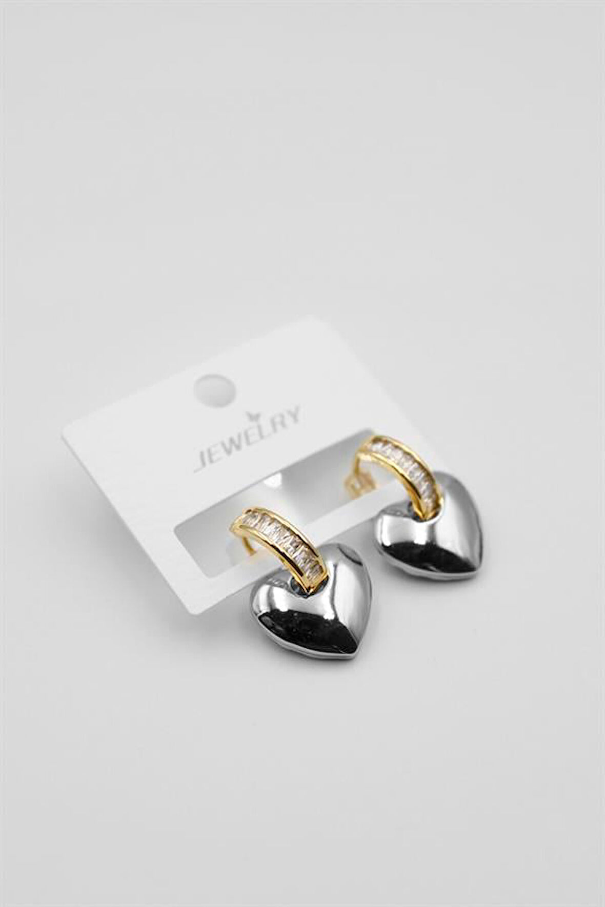 Kalp Küpe - Gümüş