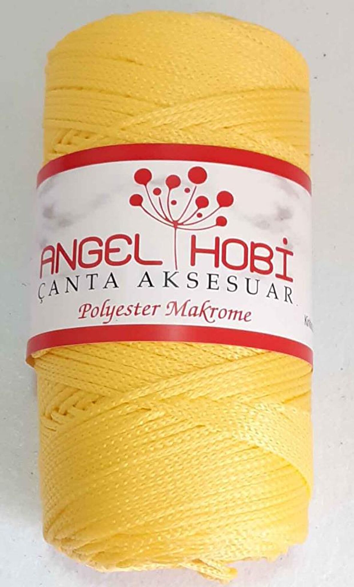 Sarı  renk polyester makrome