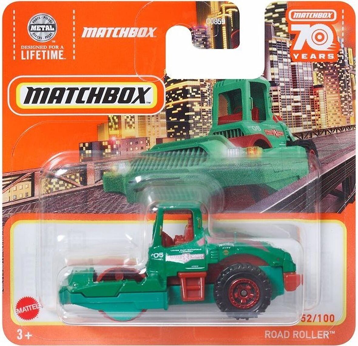 Matchbox Tekli Arabalar Road Roller HLC77