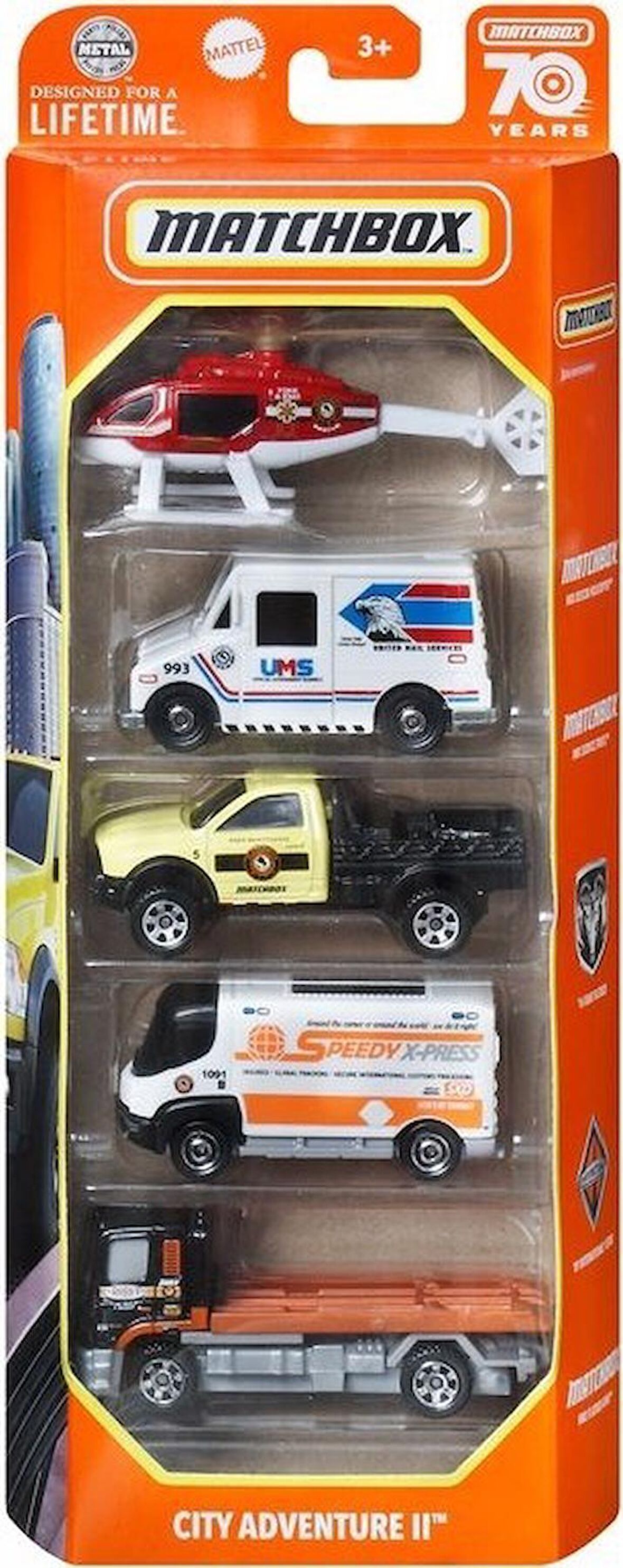 Matchbox Beşli Araba Seti City Adventure Iı GVY43