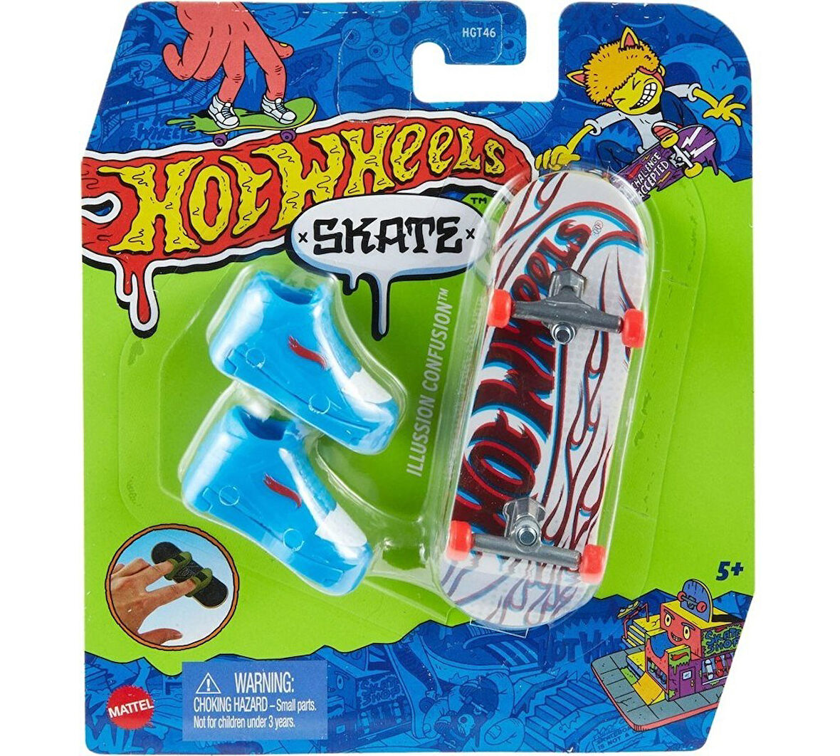 Skate Parmak Kaykay ve Ayakkabı Illussion Confusion HNG42