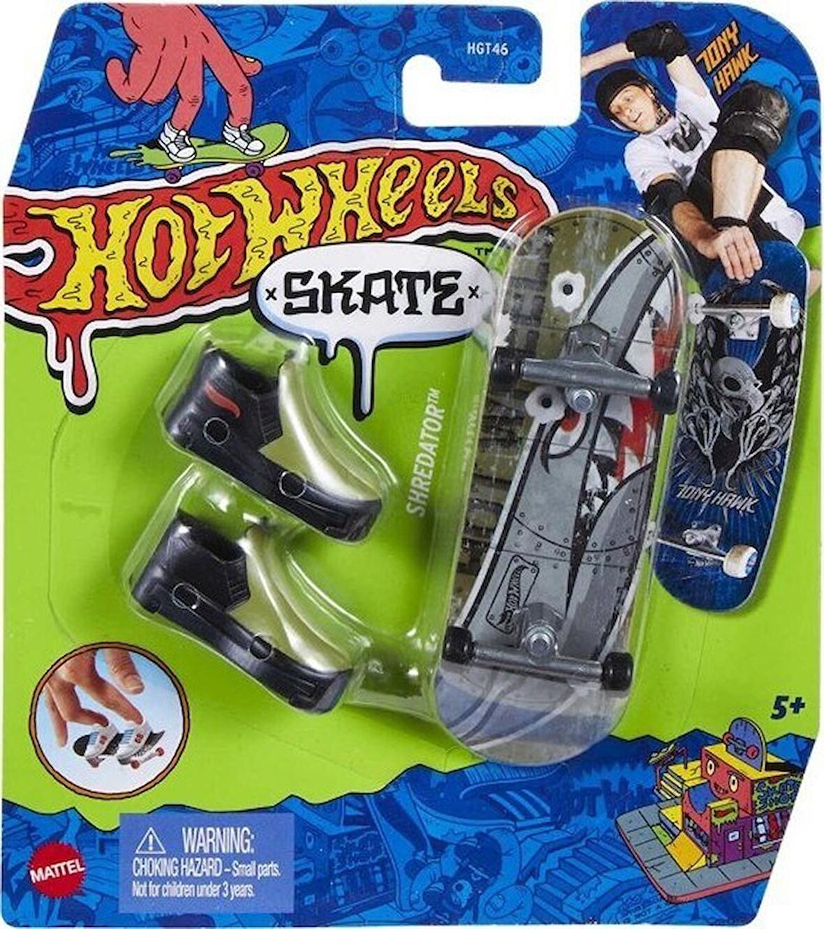 Hot Wheels Skate Parmak Kaykay ve Ayakkabı Shredator HNG23